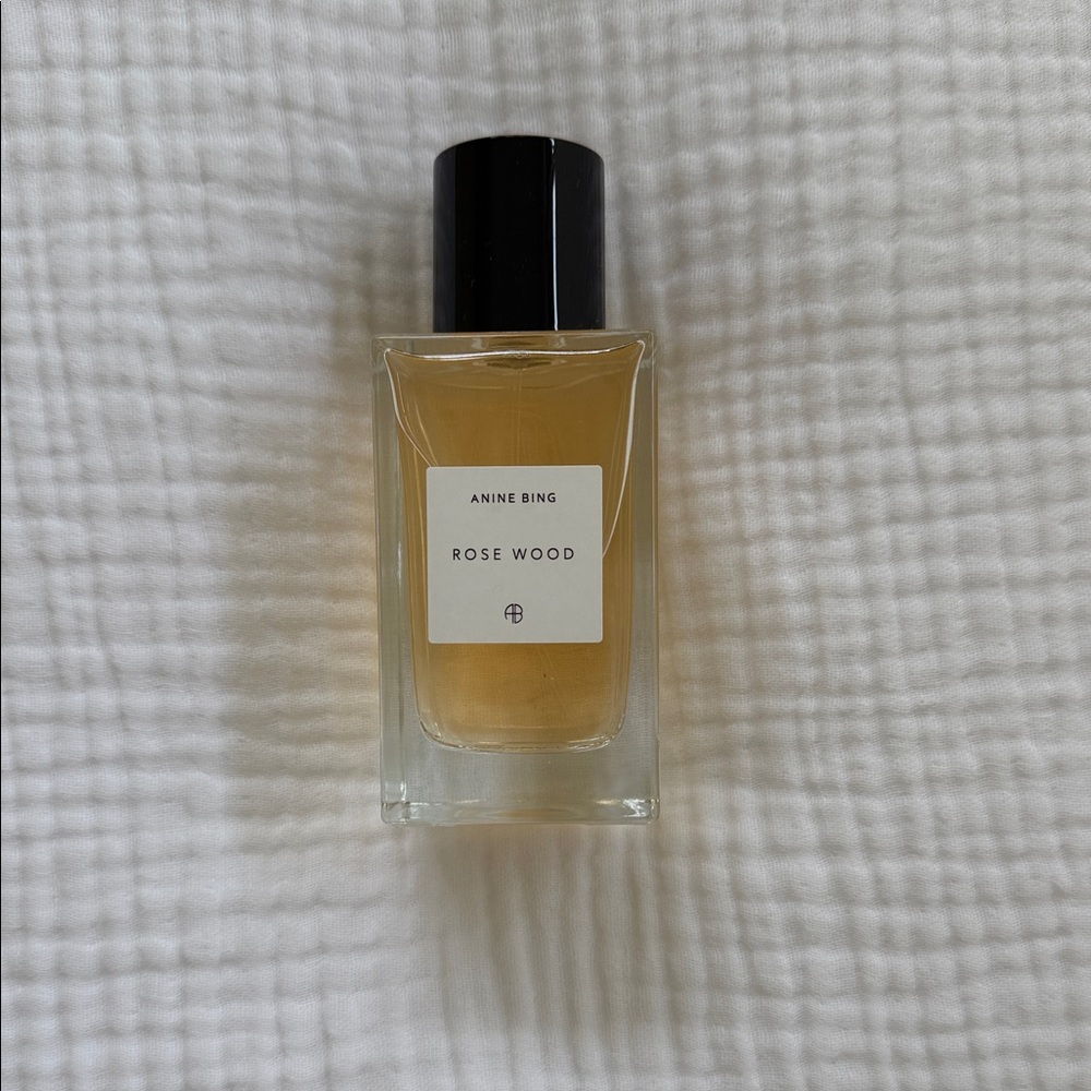 Anine Bing NEW Rose Wood Bottle with Black Cap and Amber Liquid
